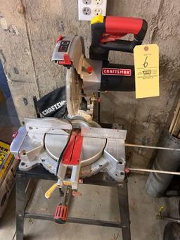 Craftsman power miter saw on stand - 10inch