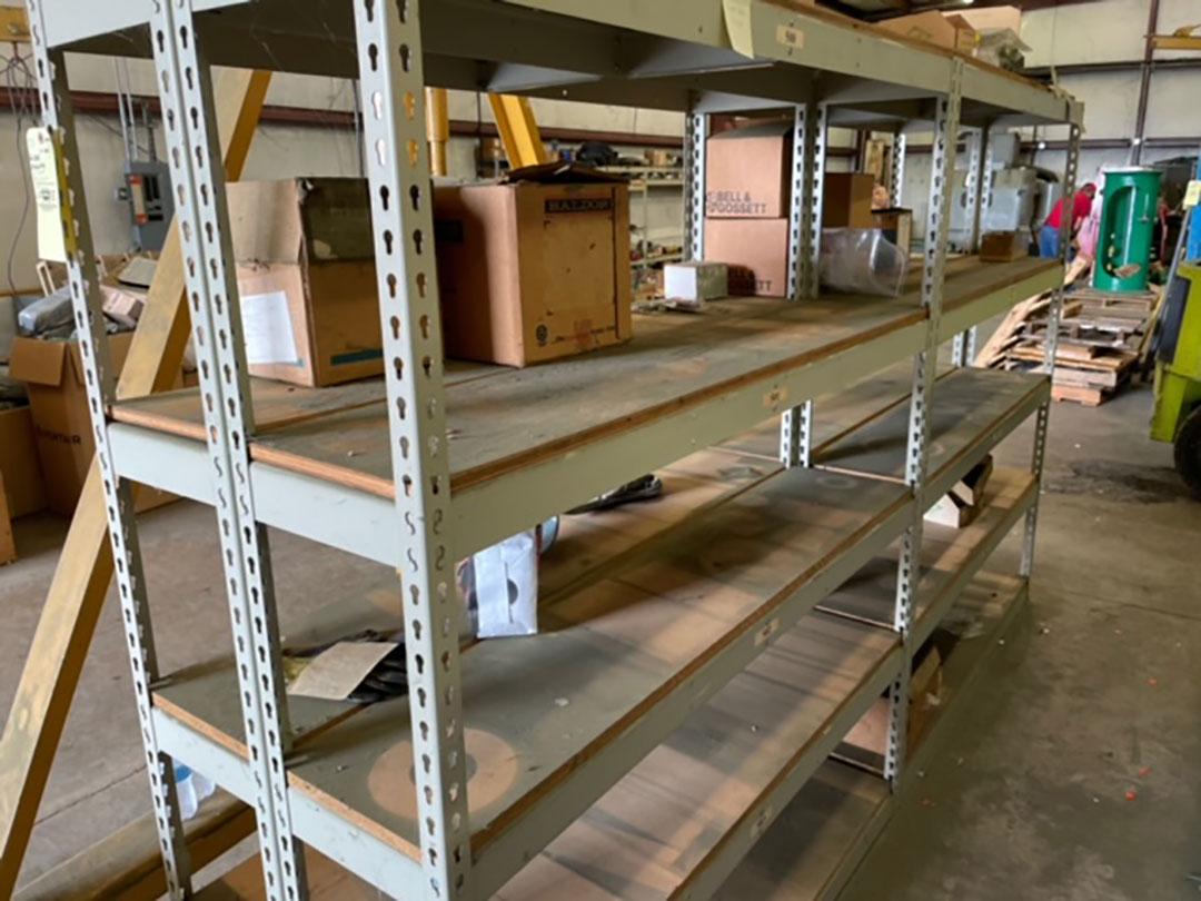 2 sections double sided shelving