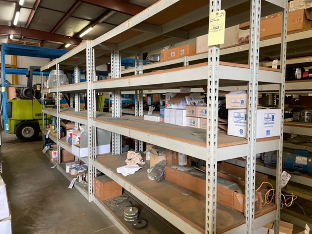 3sections double sided shelving