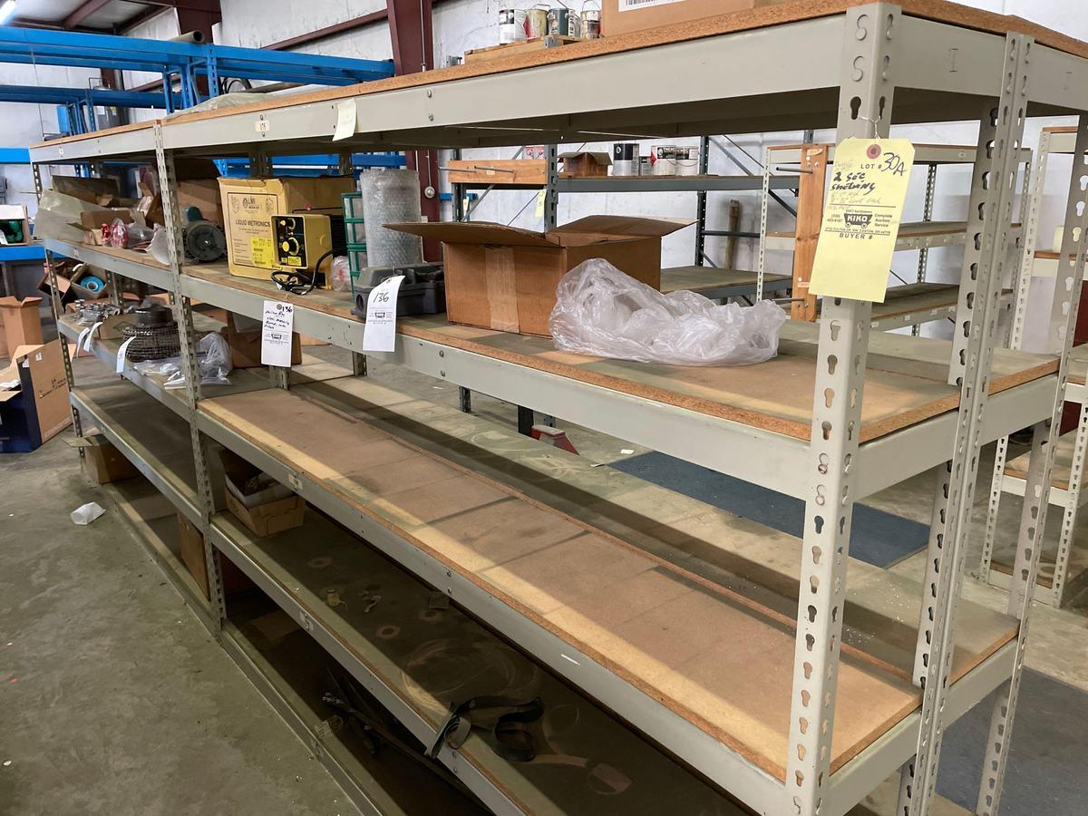 2 sections shelving