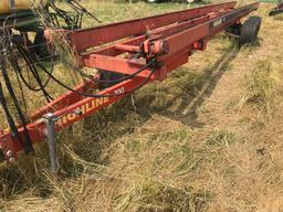 Self unloading highline 700 round bale wagon w/ hyd. Web chain