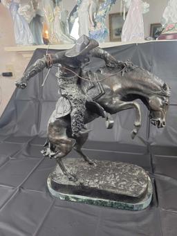 Frederick Remington bronze sculpture 21 inches tall