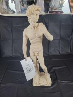 Composite David sculpture 24 inches tall