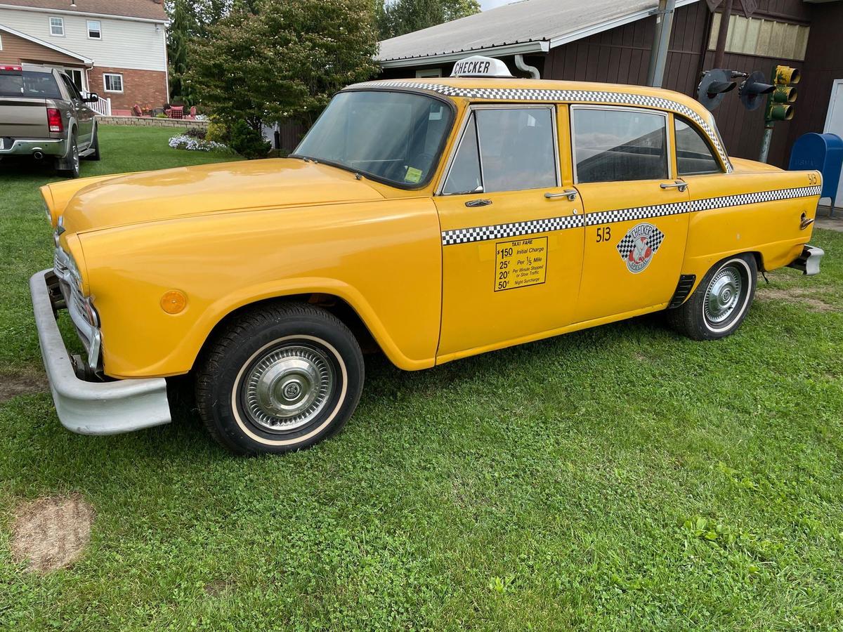 1981 marathon checker cab, strait 6 eng. auto trans.