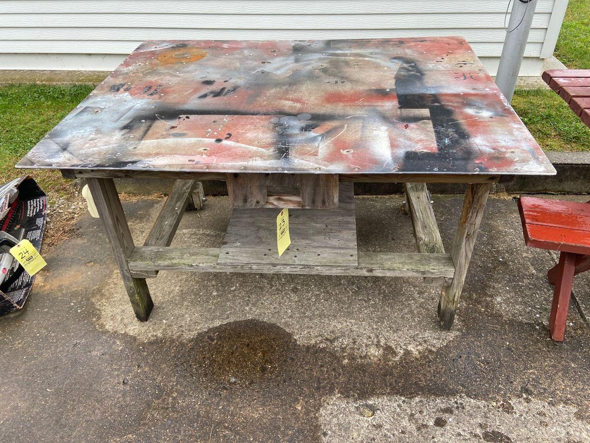 Steel Top Work Bench