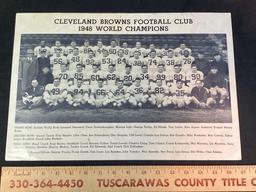 1948 Cleveland Browns World Champions Team Photo large