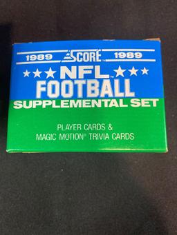 1989 Score NFL football complete factory set plus supplemental set