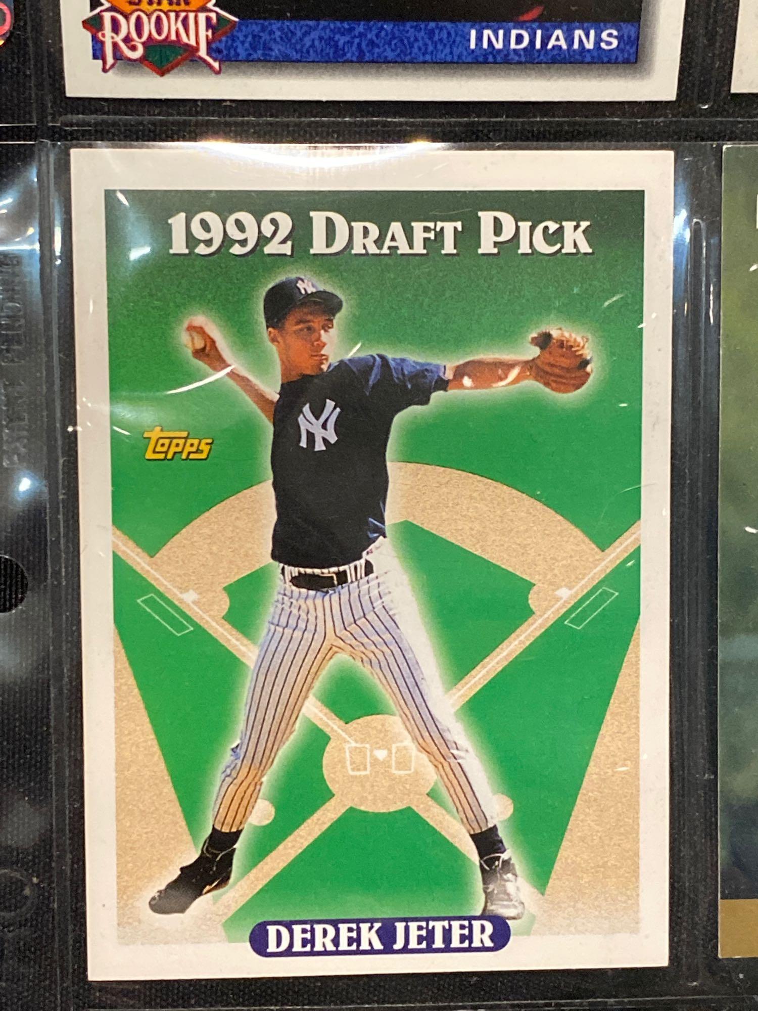 Fleer 93-94 basketball loose cards, Derek Jeter Rookie card, Chipper Jones rookie card and more