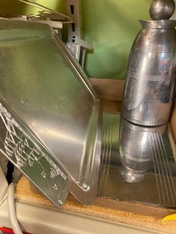 Art Deco tray, Kensington tray, Kromex thermos pitcher