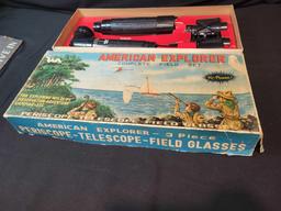 American Wxplorer 3-piece periscope, telescope, field glass set