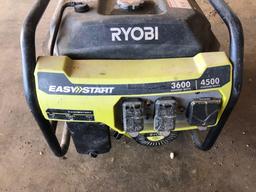 Ryobi easy start generator, 3600 running watts, 4500 starting watts