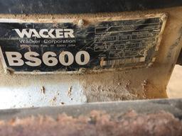 Wacker BS600 plate tamper, gas.