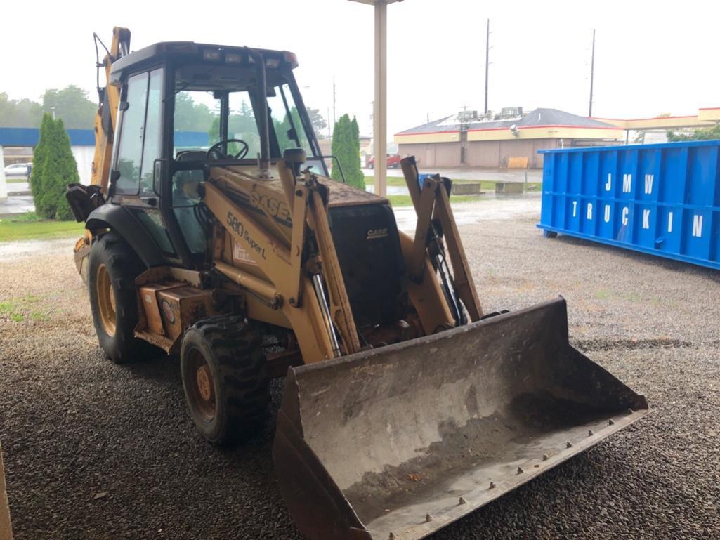 Case 580 Super L Construction king backhoe loader, 4X4