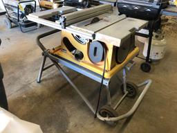 Ridgid work-n-haul it table saw on stand