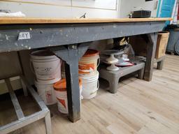 Wood Work Bench Table