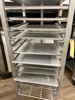 Pan Rack with Baking Sheets