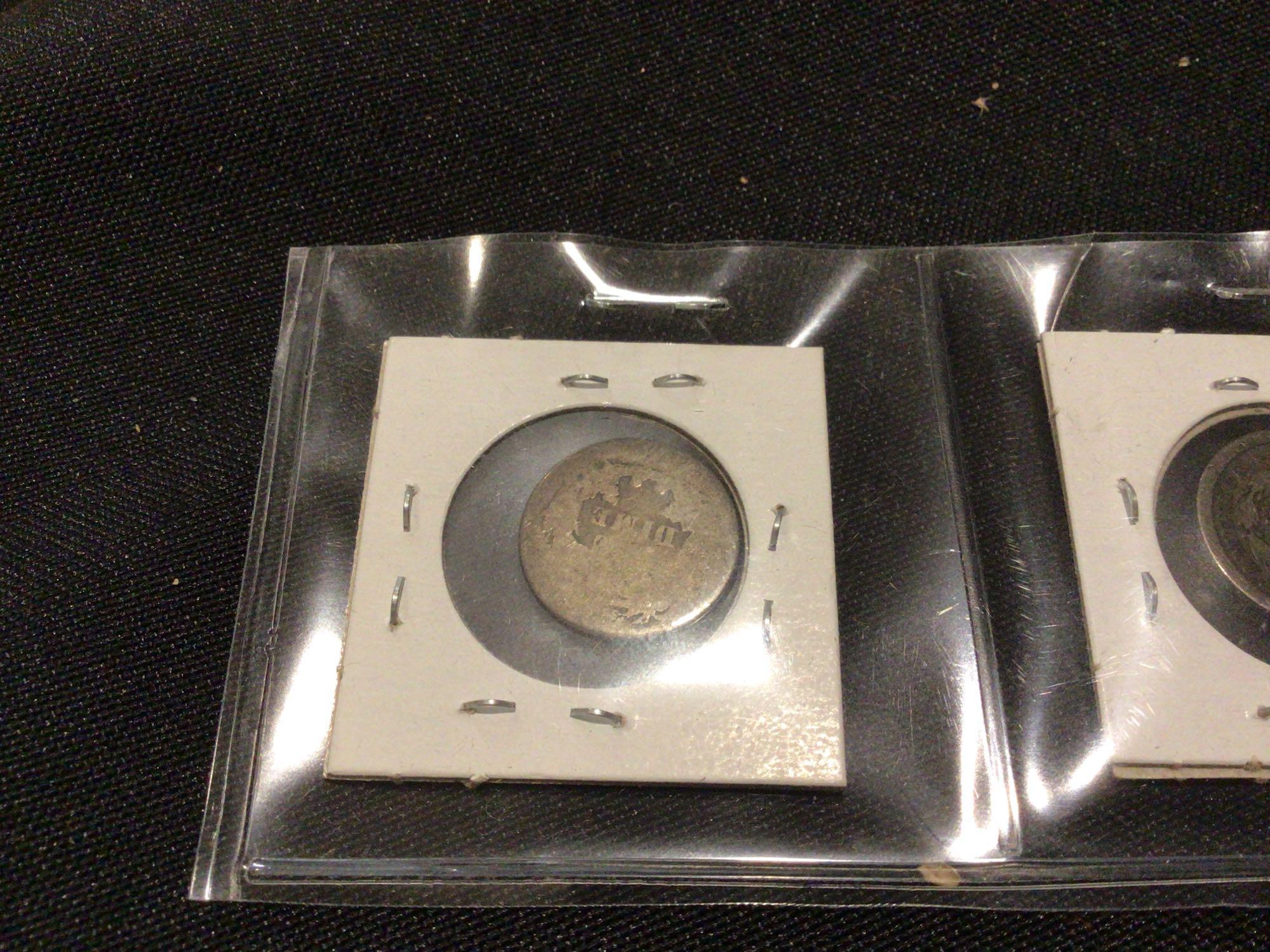 1853,1851,1853 1877 Seated Dimes