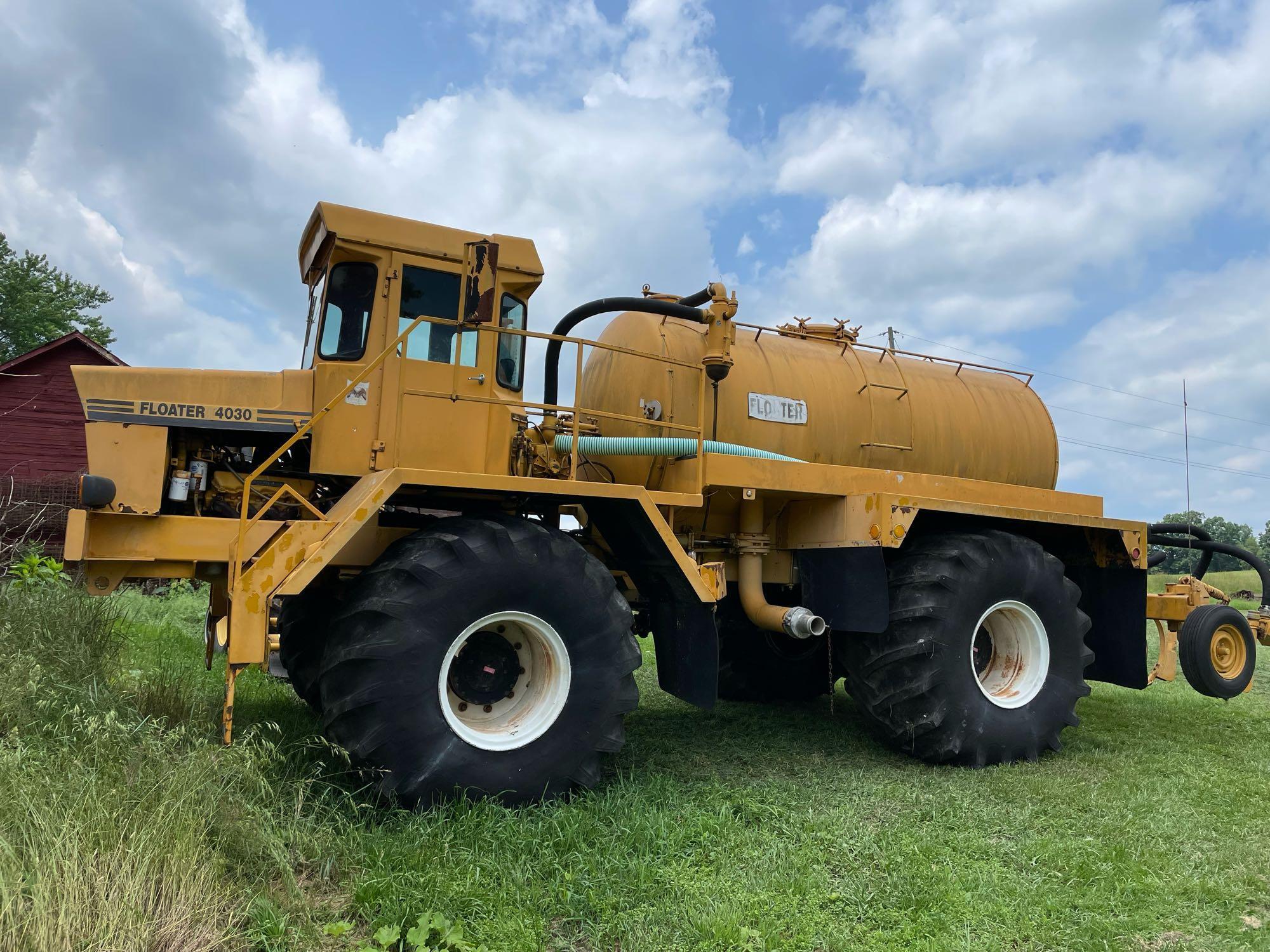 4030 Floater injection pump truck for land application 2000 gallon tank caterpillar engine