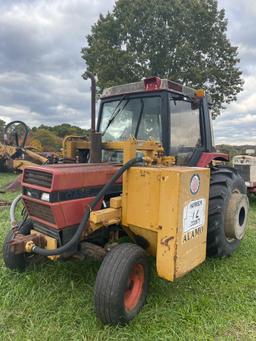 Case international 885 diesel tractor w/ cab Alamo boom mower