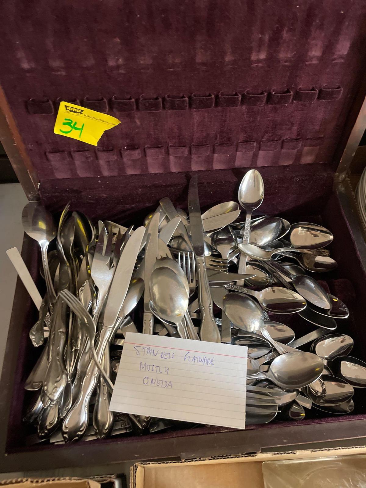 stainless flatware mostly Oneida