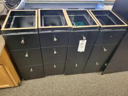 Beauty salon cabinets, drawer units