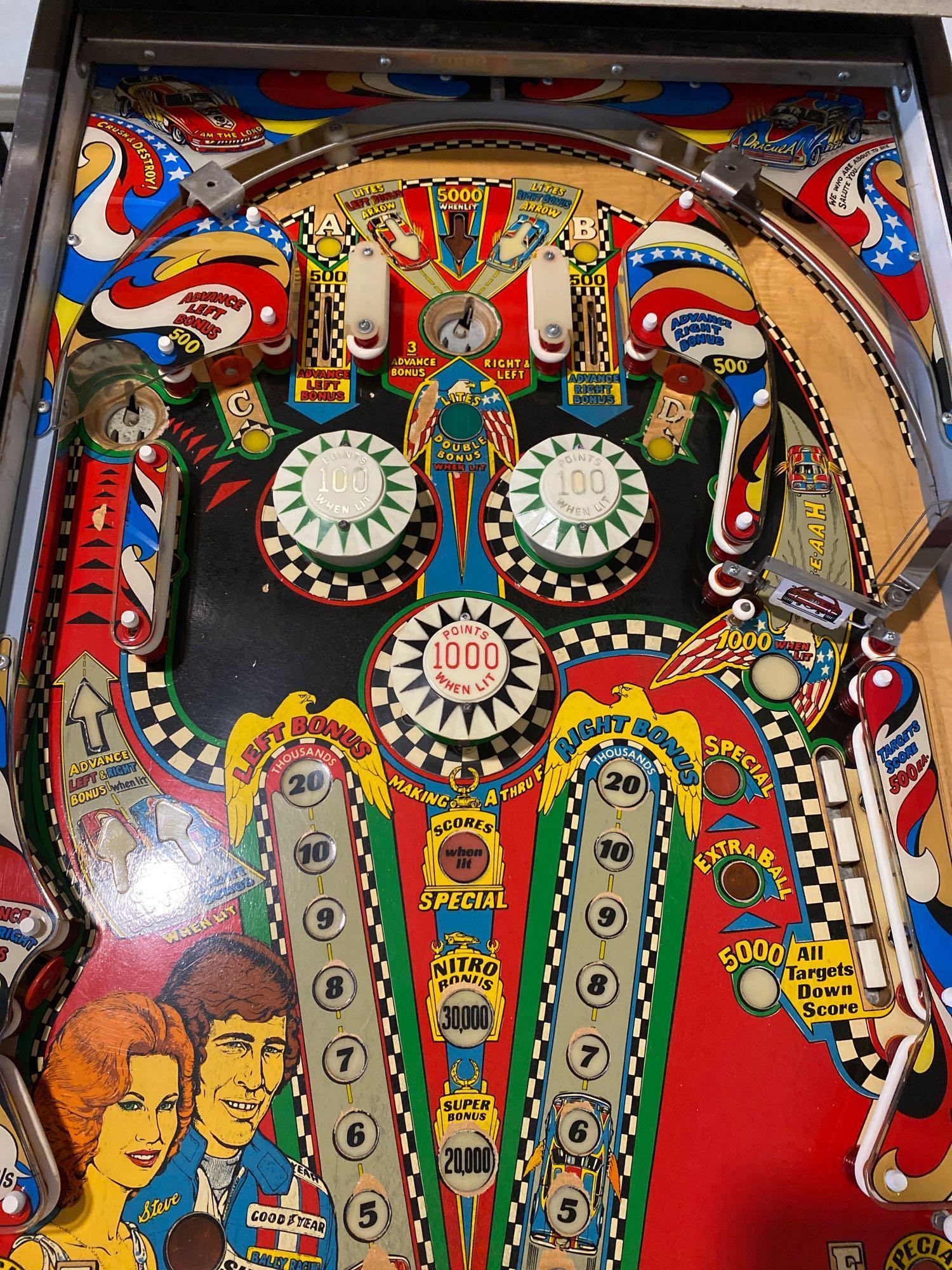 Bally Nitro Ground Shaker Pinball machine.