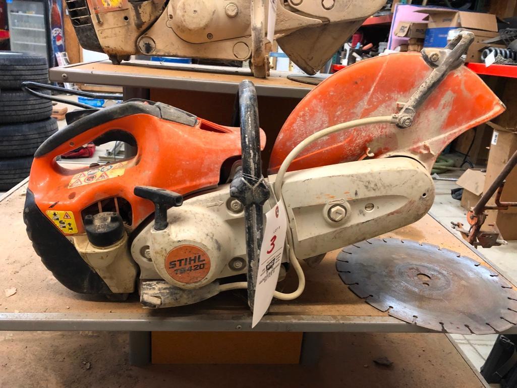 Stihl TS420 concrete saw