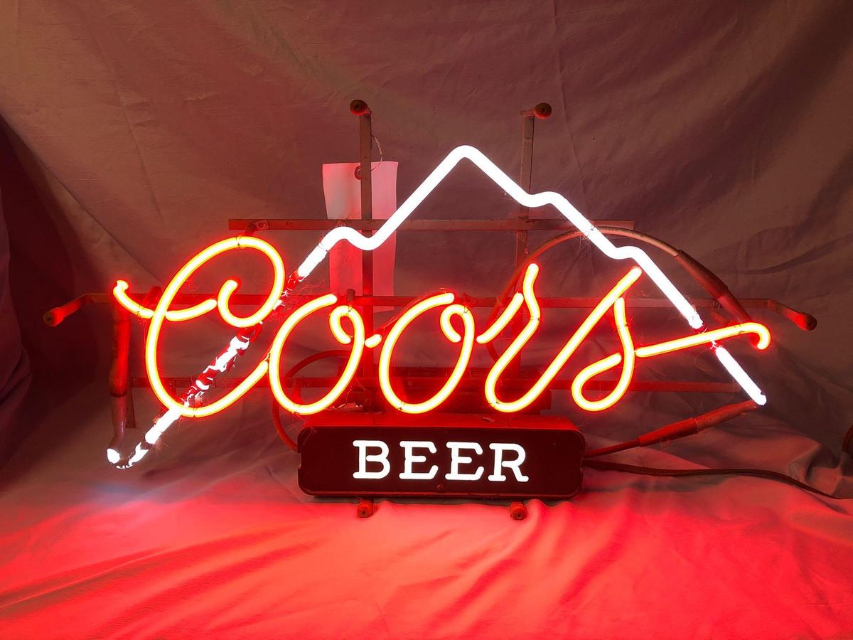 Coors Light neon sign