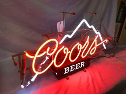 Coors Light neon sign