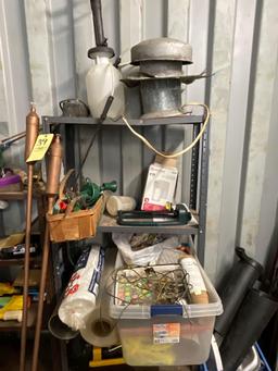 Garden items - Metal Shelves- Targets - Buckets