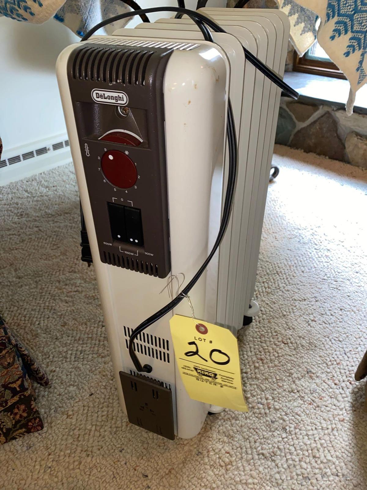 DeLonghi electric heater.