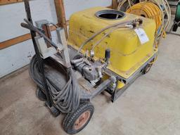 Spray Tank on Cart with Reel