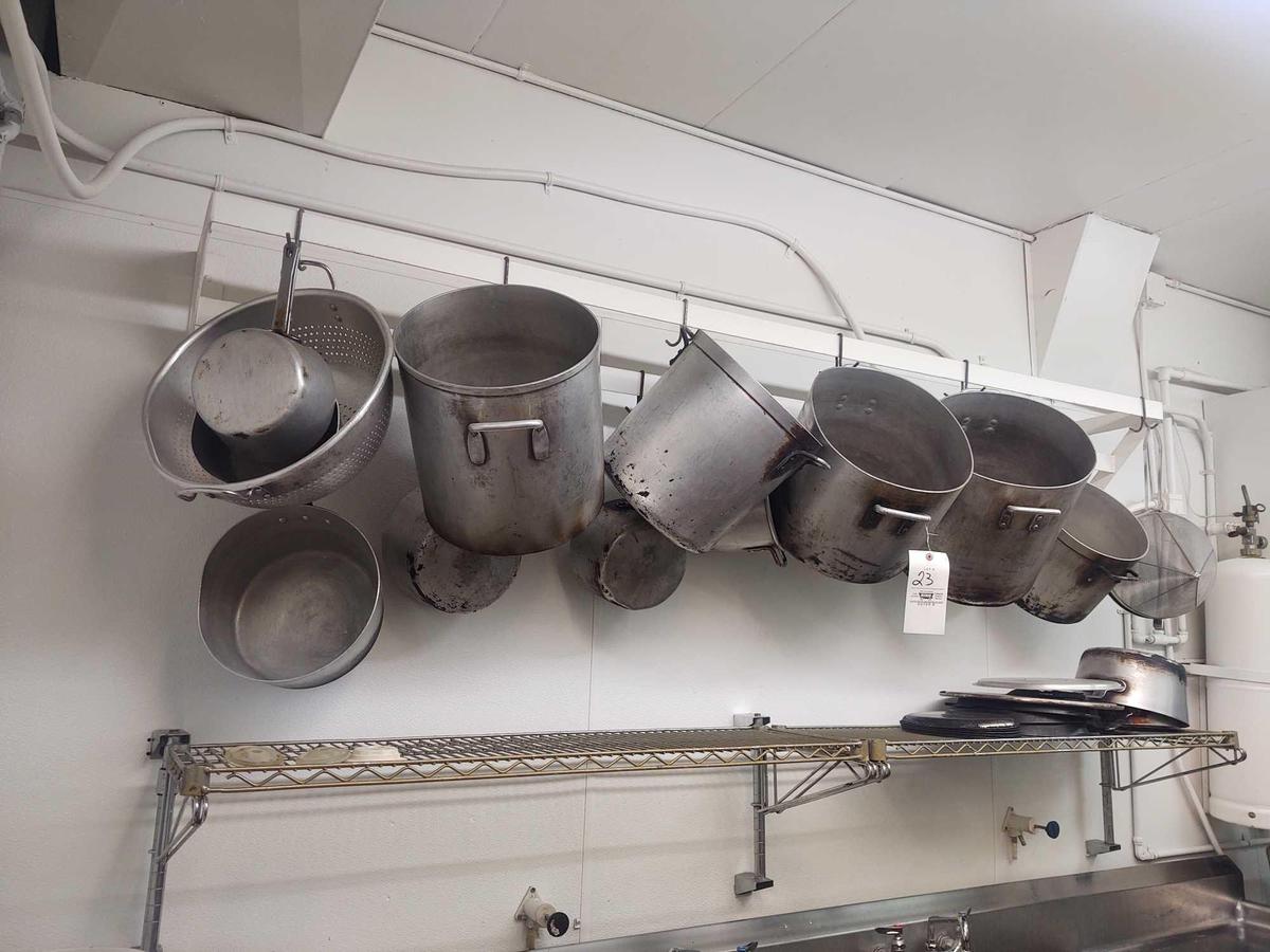 Large Pots, Pot Rack and Wire Rack