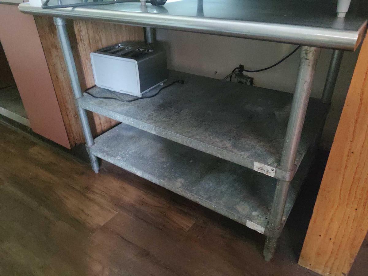 Stainless Steel Prep Table & Toaster