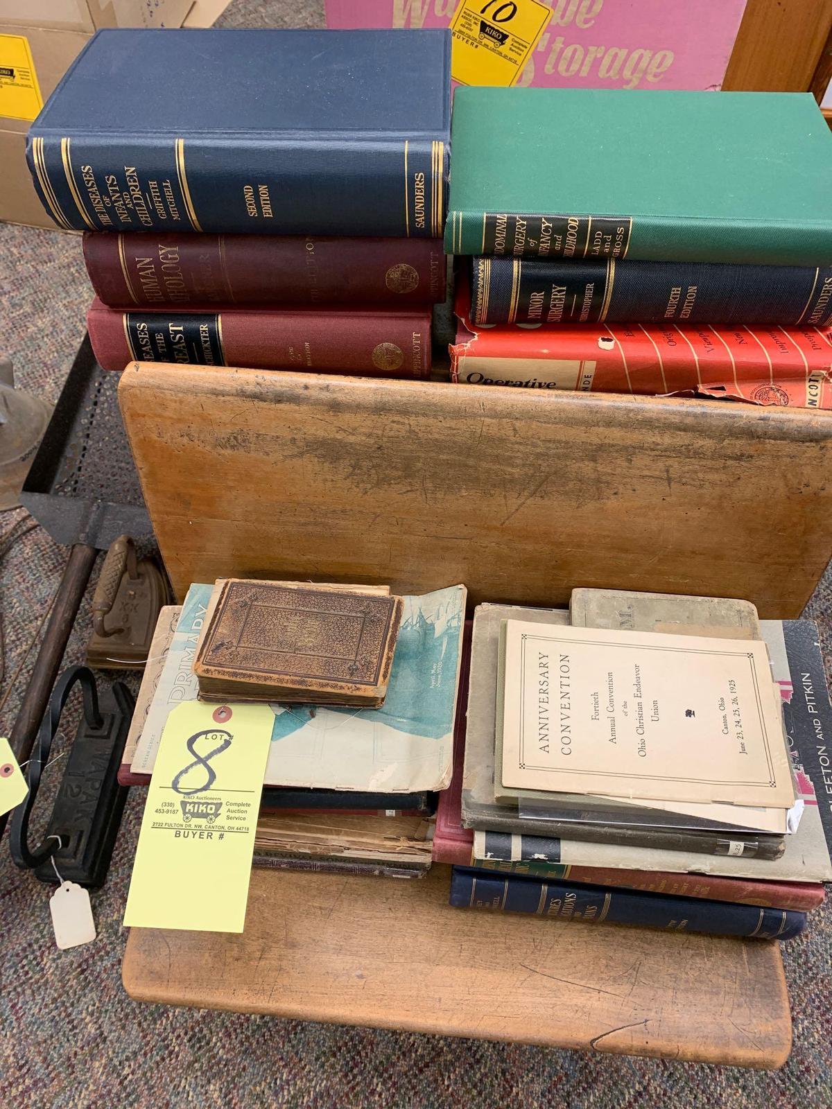 Books & School Desk