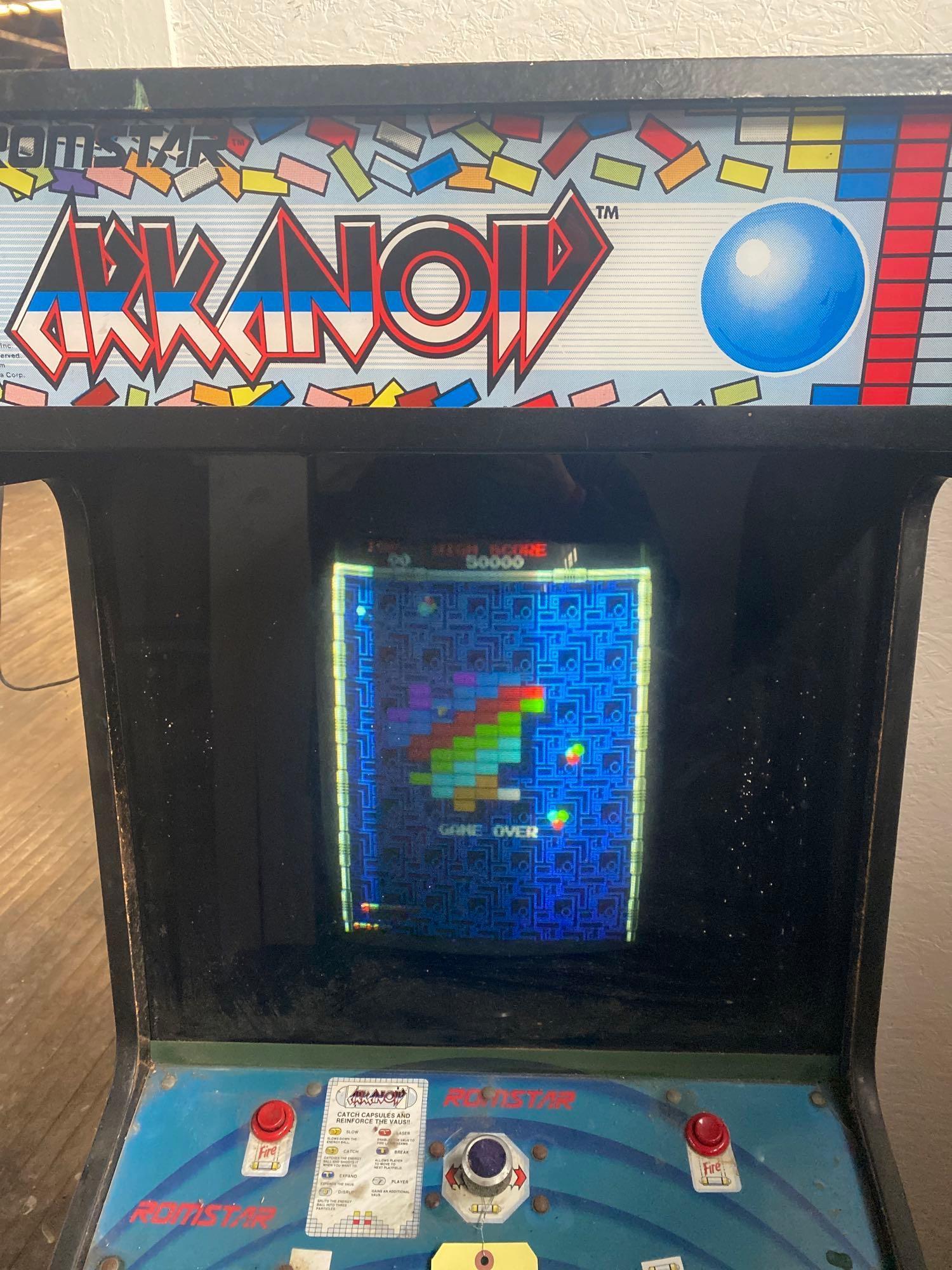 Romstar Arkanoid arcade game