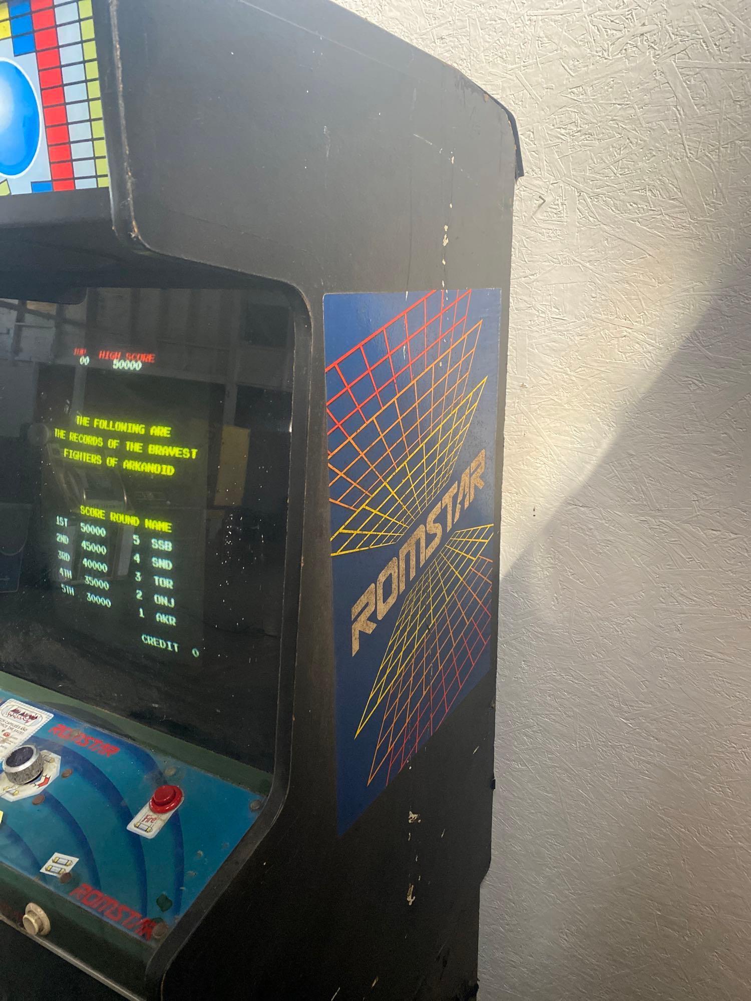 Romstar Arkanoid arcade game