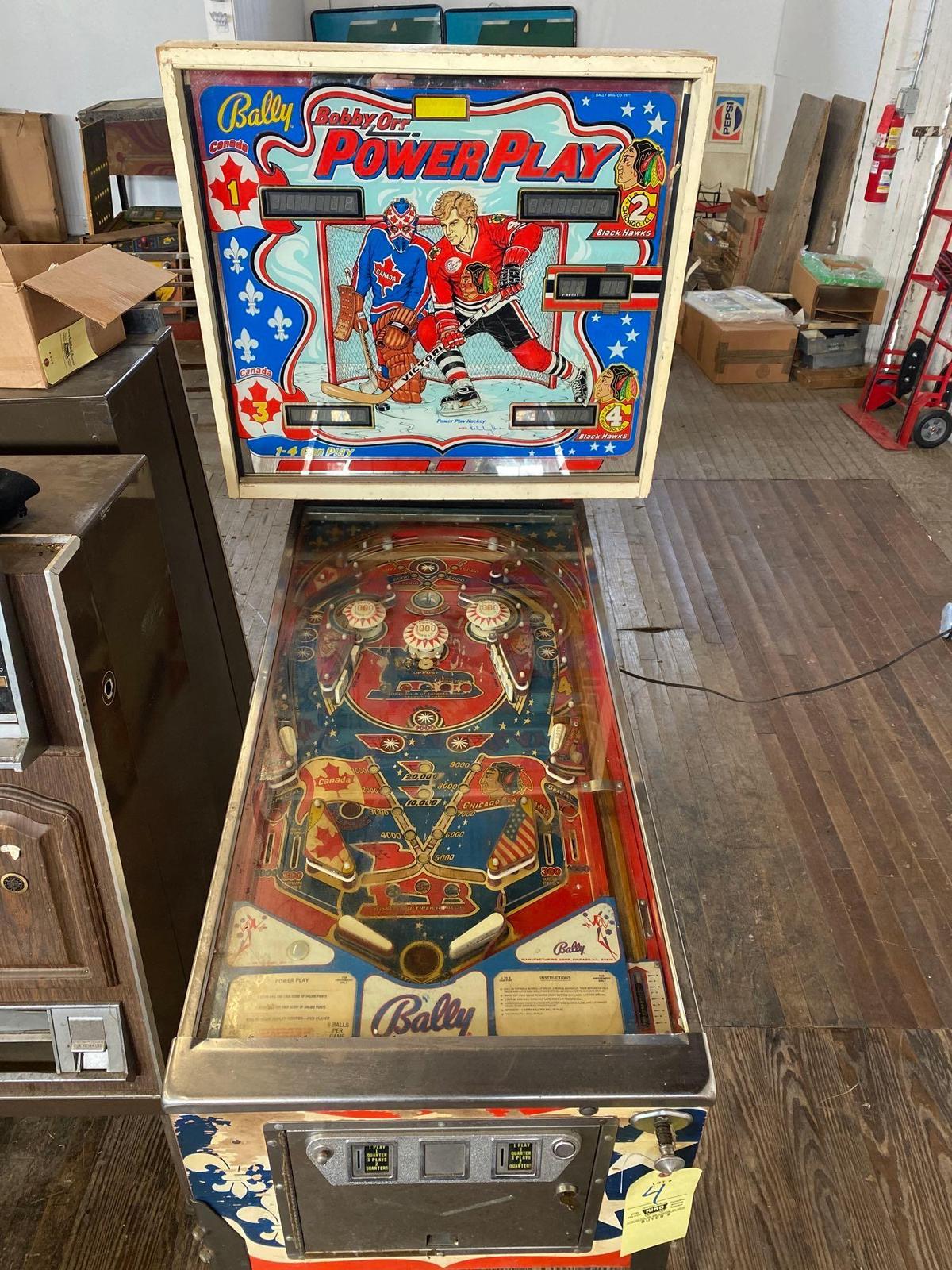 Bally Bobby Orr Power Play pinball machine