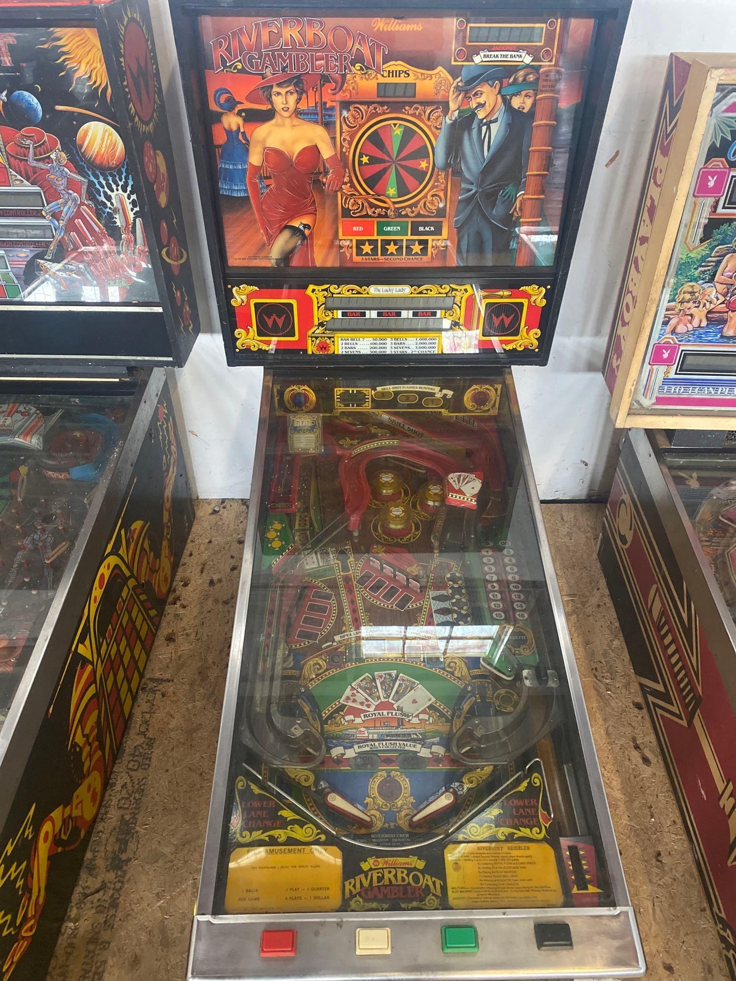 Williams River Boat Gambler pinball game