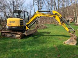 Wacker Neuson 50Z3 mini excavator, updated rubber tracks 6 months ago, VDS, Zero tail