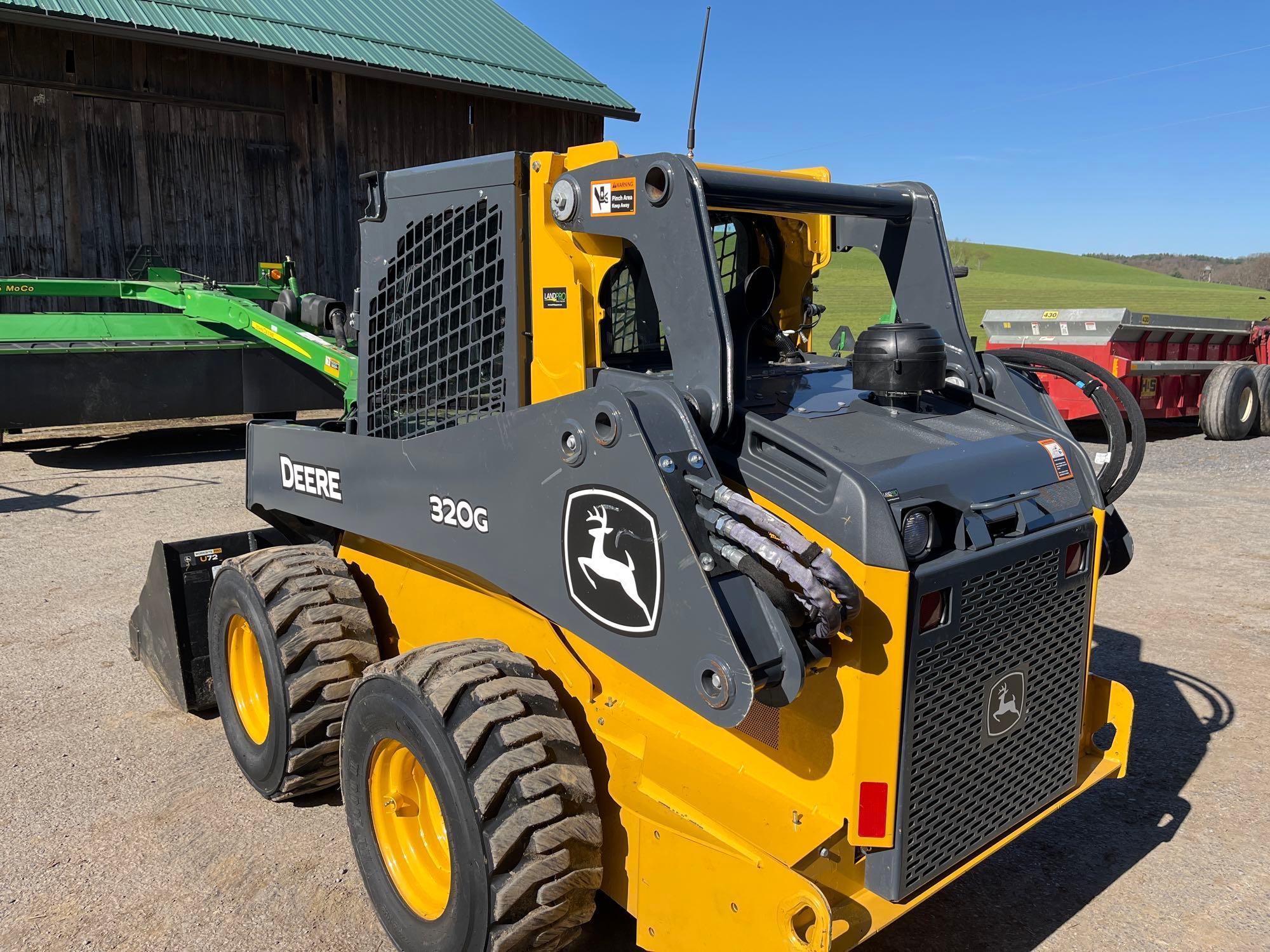 2021 JOHN DEERE 320G TWO SPEED SKID LOADER