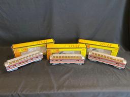 (3) Rail King Santa Fe Vista Dome Cars