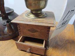 Vintage Tea Kettle and Diamant Coffee Grinder