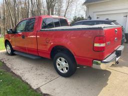 2004 Ford F-150 XLT Triton pickup truck, (125,546 miles), has rust around rear wheel wells.