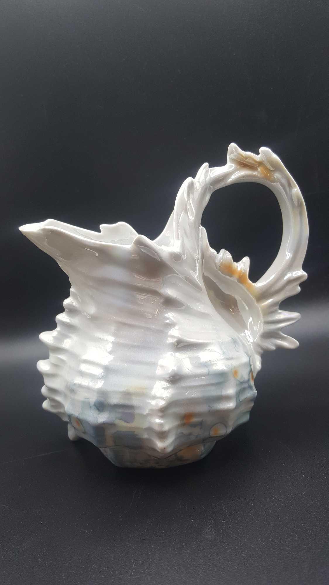 Unusual Royal Bayreuth sea shell ewer