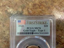 FirstStrike PCGD MS70 Gold Eagle Type 1