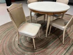 Dinette Table with Four Chairs, One Leaf