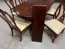 Dining Room Table and Six Chairs, Two Leaves