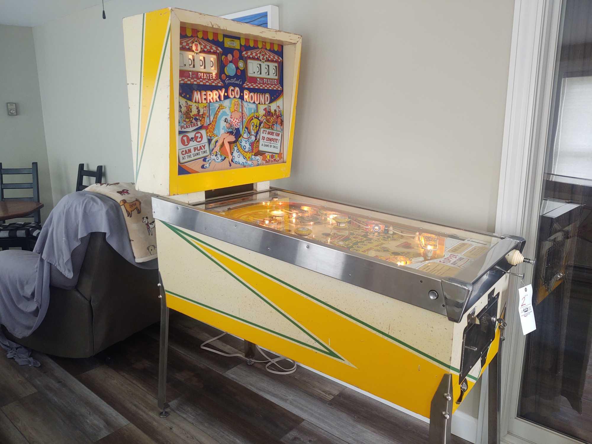 1960 Gottlieb Merry Go Round Pinball Machine