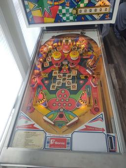 1977 Sonic Super Straight Pinball Machine